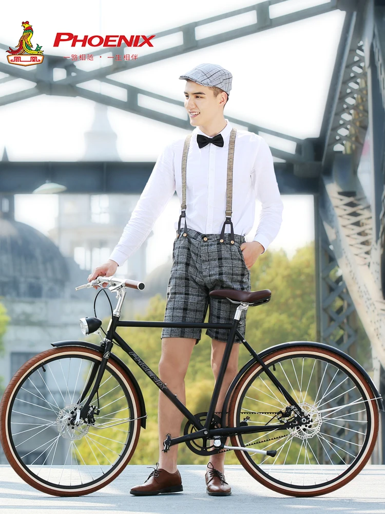 TLL Retro Bicyklov Fashion Street British Jednoduchý Štýl, pánske Cyklistické . ' - ' . 0