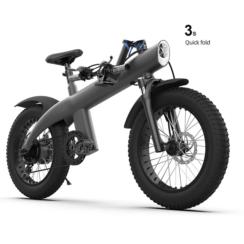 Tuk 20 4.0 Palec Skladací Pneumatiky Klince 48V 1000W Elektrický Bicykel 750W Mountain Bike E E-Bicykel Power Assisted . ' - ' . 3