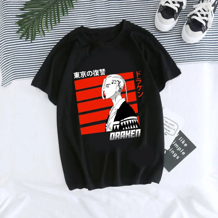 Unisex Tokio Revengers T Shirt Ženy/muži Kawaii Harajuku Manga Grafické Tees Anime T-shirt Letné Topy Japonské Anime Y2k Tričko . ' - ' . 1