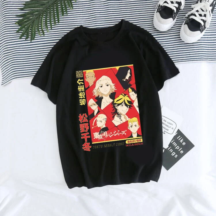 Unisex Tokio Revengers T Shirt Ženy/muži Kawaii Harajuku Manga Grafické Tees Anime T-shirt Letné Topy Japonské Anime Y2k Tričko . ' - ' . 2