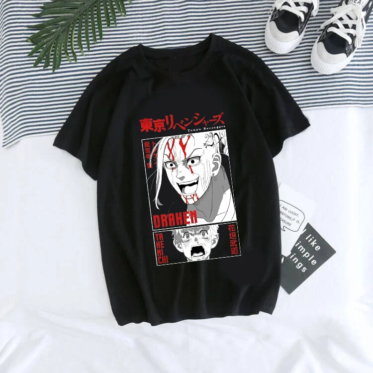 Unisex Tokio Revengers T Shirt Ženy/muži Kawaii Harajuku Manga Grafické Tees Anime T-shirt Letné Topy Japonské Anime Y2k Tričko . ' - ' . 4