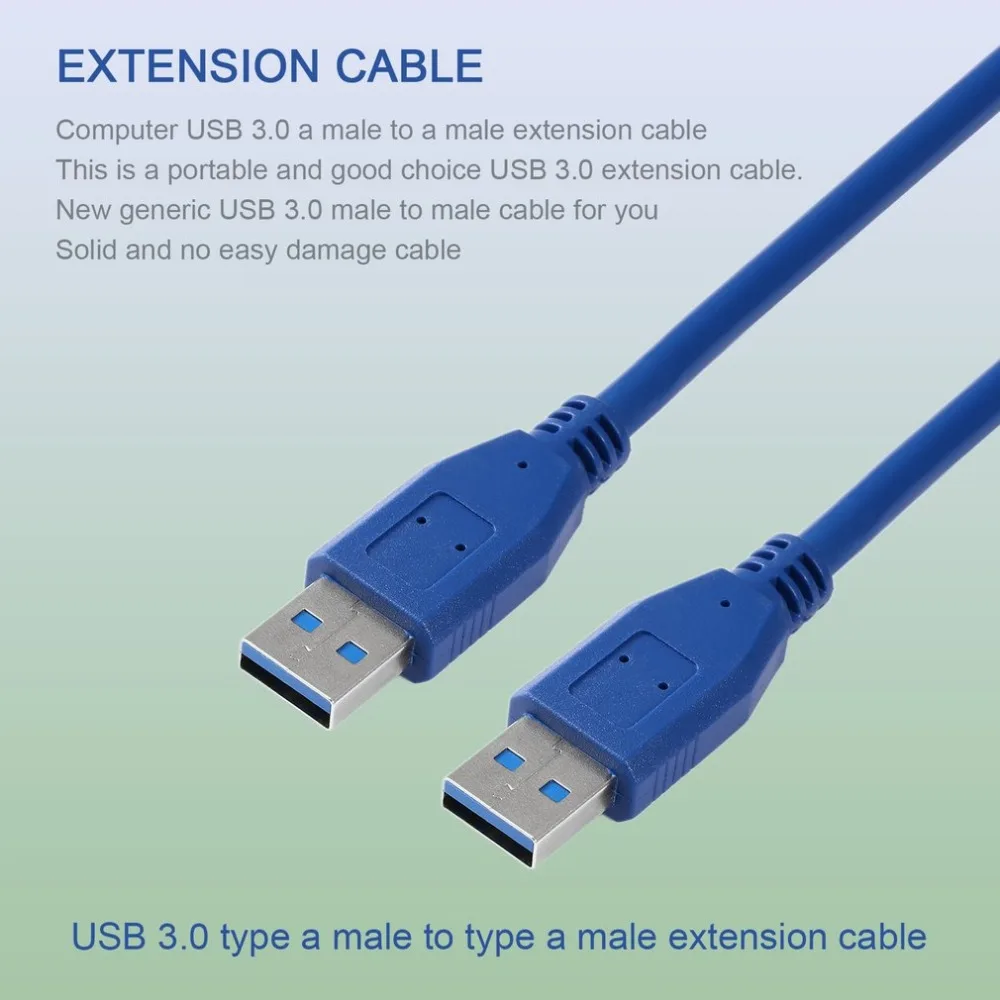 USB 3.0 Kábel USB Samec Samec M/M Typ USB 2.0 Predlžovací Kábel Kábel Riadku 100 cm Dĺžka Vysokej Kvality Banských Kábel . ' - ' . 0