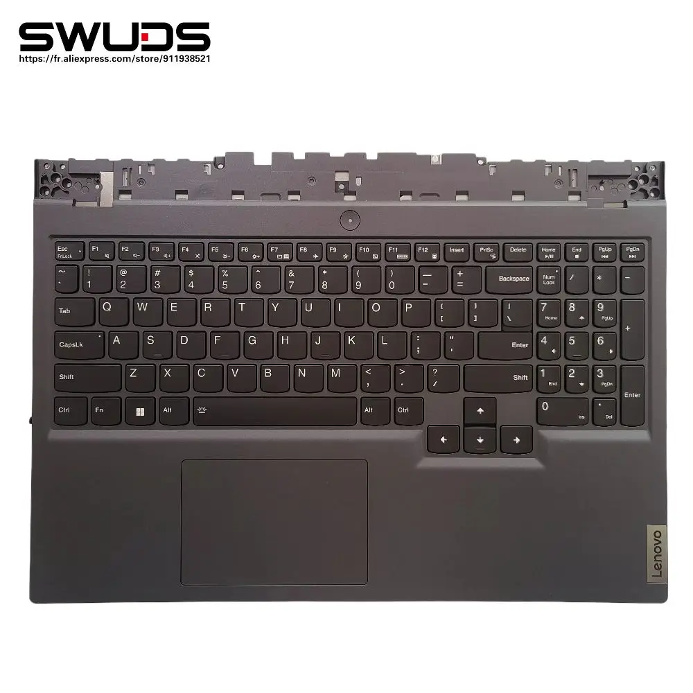 Vhodné pre Lenovo Y7000 Y7000P R7000 R7000P 2021 Notebook Palm Horný Kryt Prípade Podsvietená Klávesnica Touchpad AP1ZT000320 . ' - ' . 0