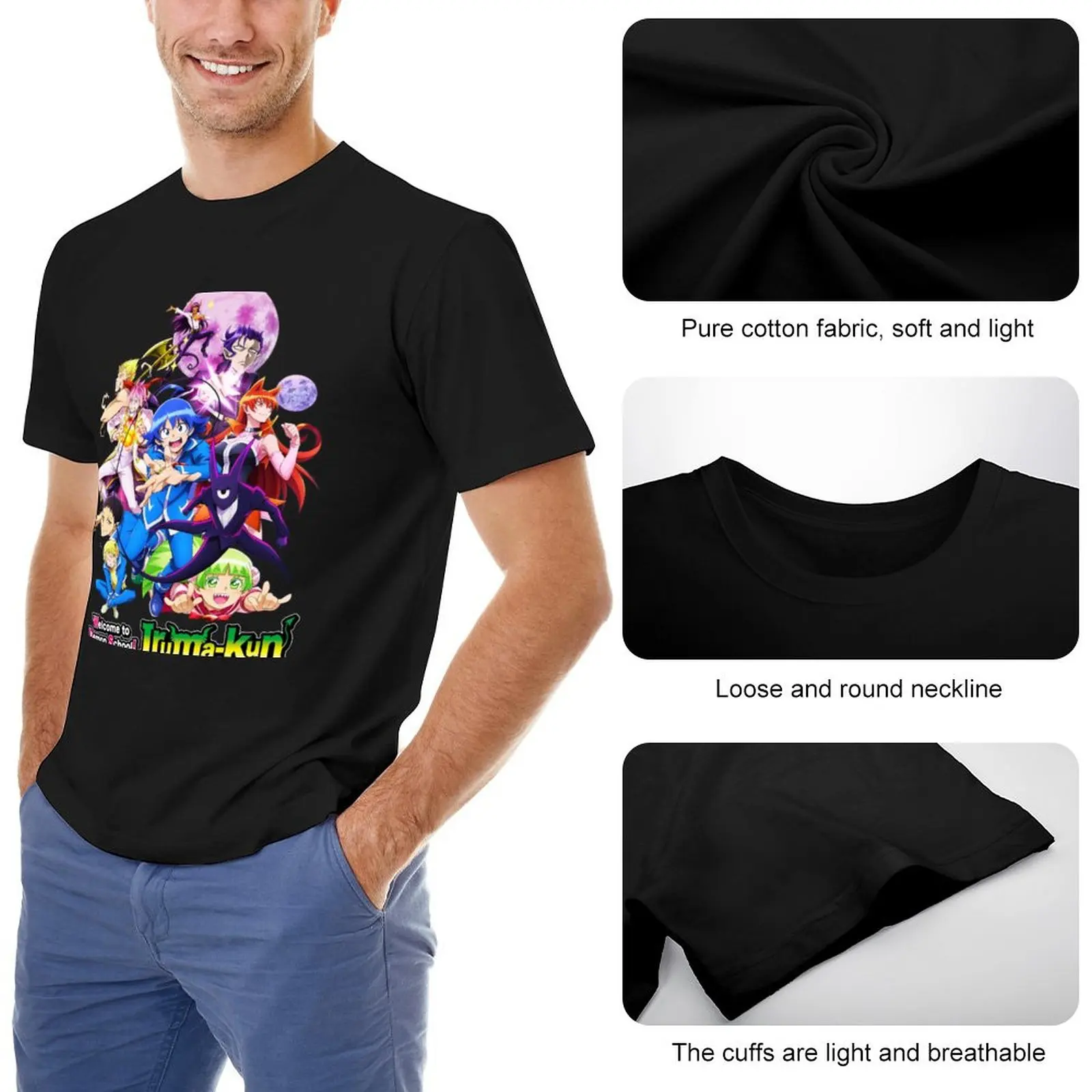 Všetky Časy Anime Vitajte na Demon Školy Iruma Kun T-Shirt košele grafické tees vintage t tričko pánske dlhý rukáv t košele . ' - ' . 1