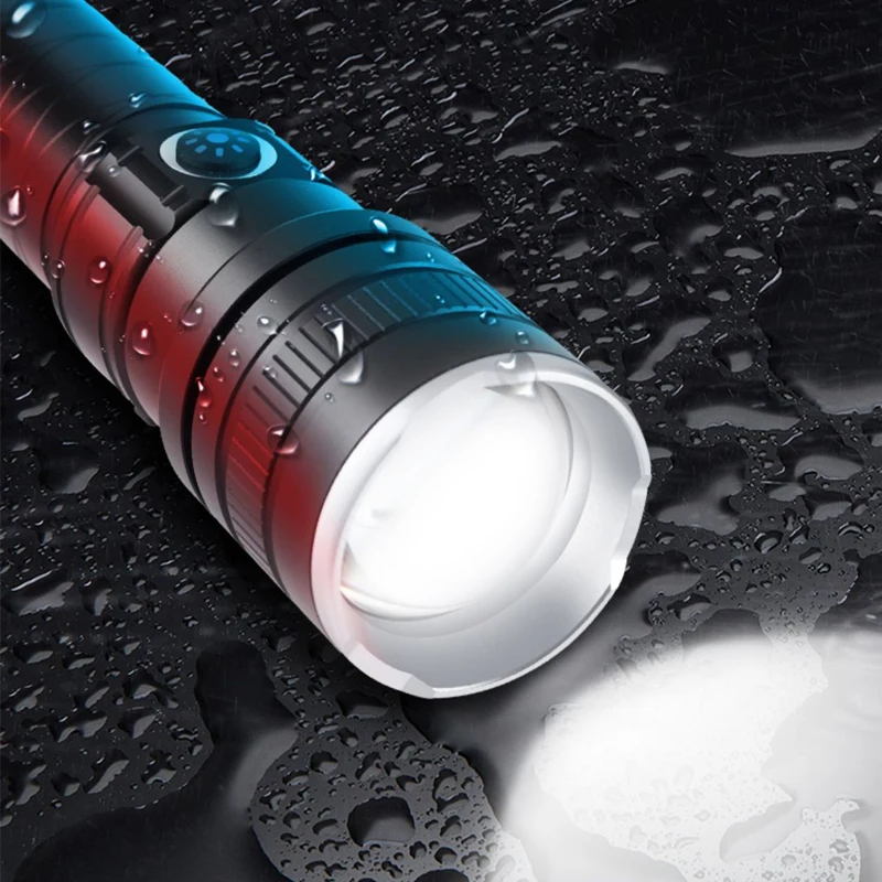 ZK30 Nový Ultra Jasné Biele Svetlo Blesku Nabíjanie pomocou pripojenia USB Vonkajšie Zoom Dlhý Rad Silné Svetlo LED Baterka . ' - ' . 5