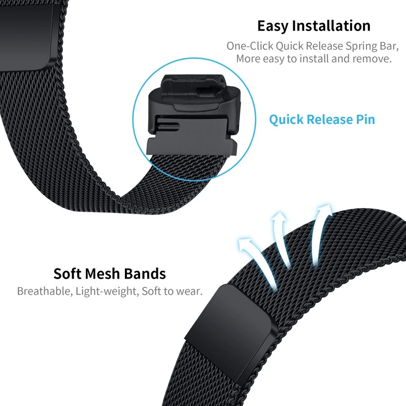Zápästie Fitbit inspire3 Smart Hodinky z Nerezovej Ocele Kovový Remienok Pre inspire2/1 Watchband Nahradenie Náramok Slučky Pásu . ' - ' . 2
