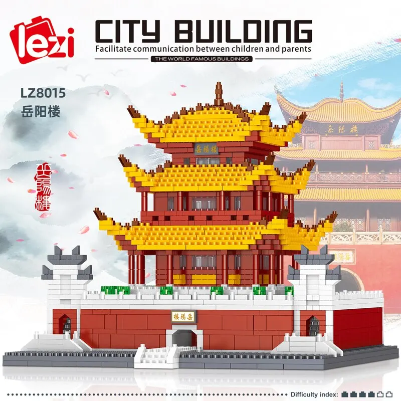 Čínska Kultúra Mini Hrad Architektúra Stavebné Bloky Miniatúrne Zberateľskú Montáž Hračka Súprava Mini Diamond Blok pre Dieťa Dospelých . ' - ' . 2
