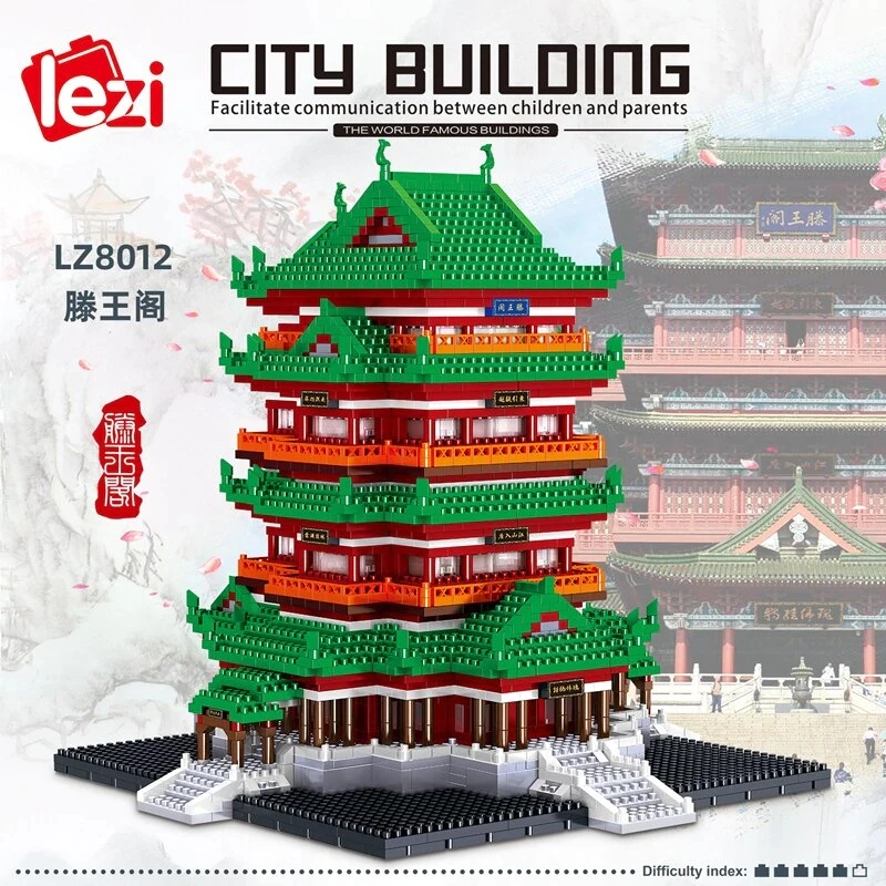Čínska Kultúra Mini Hrad Architektúra Stavebné Bloky Miniatúrne Zberateľskú Montáž Hračka Súprava Mini Diamond Blok pre Dieťa Dospelých . ' - ' . 4