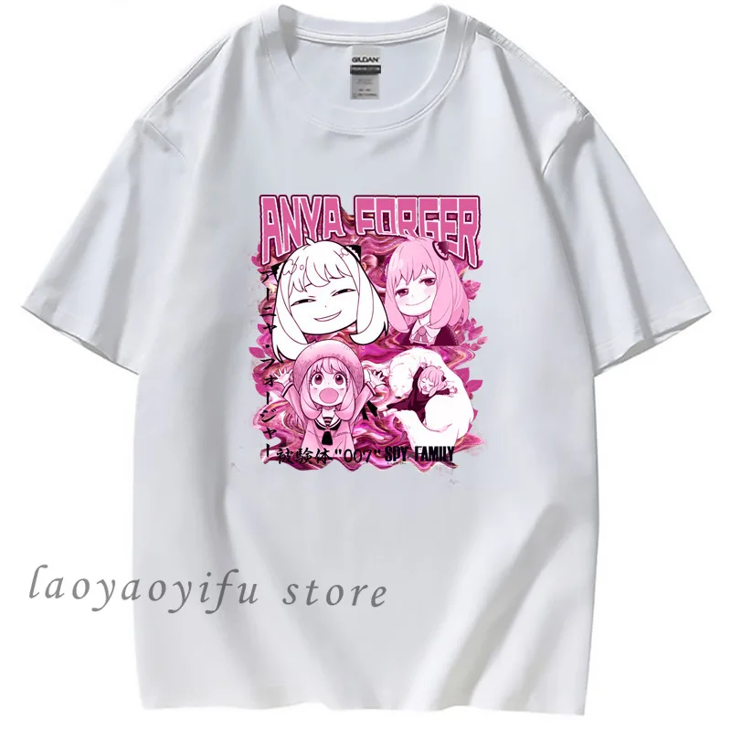 Špionážne X Rodiny Anime T Shirt Ženy Kawaii Japonského Manga Topy Harajuku Karikatúra Grafiku Tričká Unisex Tričko Camisetas Ropa Mujer . ' - ' . 4
