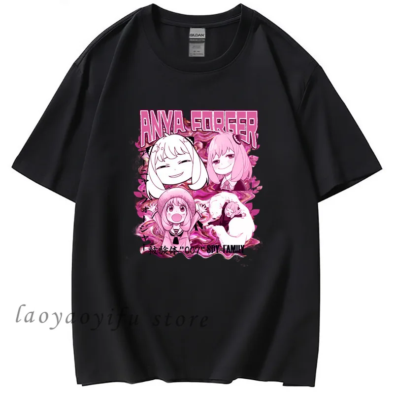 Špionážne X Rodiny Anime T Shirt Ženy Kawaii Japonského Manga Topy Harajuku Karikatúra Grafiku Tričká Unisex Tričko Camisetas Ropa Mujer . ' - ' . 5