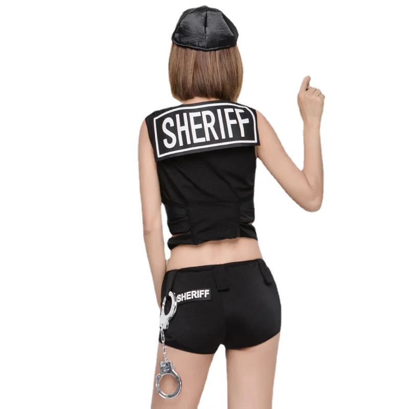 Ženy Sexy Šerif Malý Policajt, Policajt Lka Cosplay Jednotné Dospelých Tému Povolanie Halloween Úlohu Hrať Zdobiť Kostým . ' - ' . 2