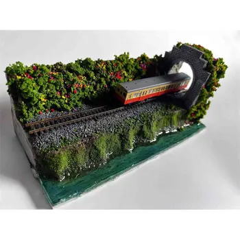 1/160 N Rozsahu Železničnej Model Železničný Tunel Model Scény Miniatúrne Zber Piesku Tabuľka Krajiny Zostaviť Model