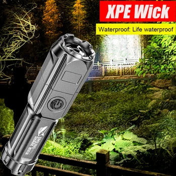 1-5 ks Baterka XPE Zvýrazniť Knot Vonkajšie Horák 3-výstroj High Power LED Baterky Camping Svetlom Dlhé Vzdialenosti pre Rybolov
