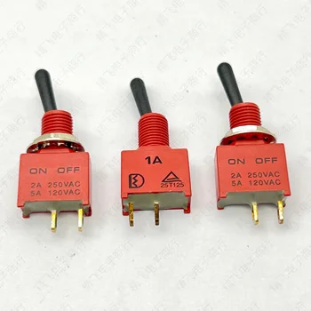 1 ks Taiwan malé prepínač Q11A dva-pin dva-rýchlosť malé prepínač 2-pin, 2-rýchlostná hojdačka prepínať červené
