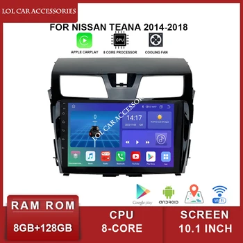 10.1 Palcový QLED Pre Nissan Teana 2014-2018 Auto Rádio Stereo 8 Core Android 12 GPS Navigácie 2 DIN Vedúci Jednotky Multimediálny Prehrávač