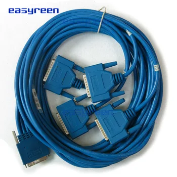 10 FT Vysokou Hustotou-4-Port EIA-232 DTE Synchrónne/Asynchrónne Kábel V. 68 4*DB25 Muž CAB-HD4-232MT= Cisco HWIC-8A/S-232
