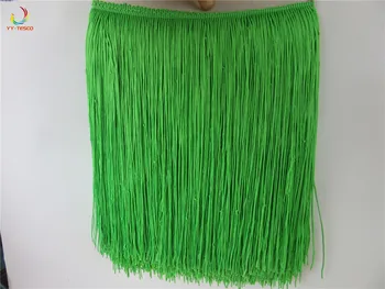 10 Yardov 30 CM Čipky Fringe zelená Výbava Polyester Strapec Fringe Orezávanie Pre Diy latinskej Šaty Fáze Oblečenie Príslušenstvo Čipky Stuhou