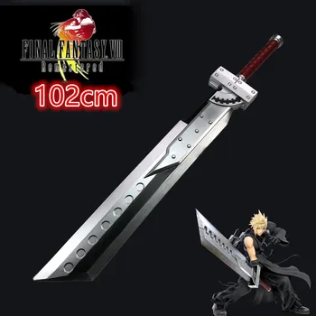 108 cm Zack Reálnej Meč Zbraň Final Fantasy 7 VII Meč Cloud Spor Buster 6. Meč Cosplay 1:1 Herný Remake Meč Bezpečnosti PU