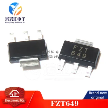 (10pcs) Nový/Pôvodné FZT649 FZT649TA SMD SOT-223 Kód FZT Tranzistory Napájania