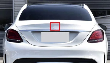 10x ABS Chvost Star Emblémy Black Silver Zadný Kufor Logo Nálepky, Odznaky pre Mercedes Benz 2019~2020 Trieda A1178170000 s lepidlom