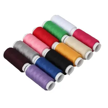 12PCS/Set Domáce Mini Farebné Cievka Polyesterová Šijacia Niť pre Oblečenie