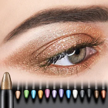 15 Farieb Pearlescent Eyeshadow Ceruzka Nepremokavé Dlhotrvajúci Lesk Leskom Očné Tiene Pero Očné Linky Stick Oči Make-Up Nástroje