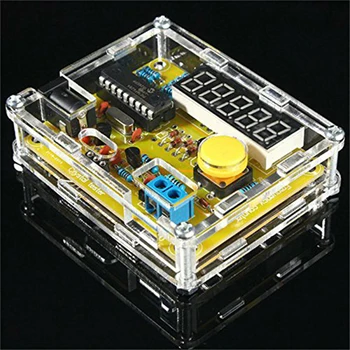 1Hz-50MHz Crystal Oscilátor s Frekvenciou Meter 5-Ciferný Displej Digital Frequency Counter Modul s púzdro DIY Sady