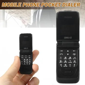 1pc 0.66 Palcový OLED Mini Flip Mobilný Telefón, Bezdrôtové bluetooth-kompatibilné Vytáčanie USB Nabíjanie Malé Mobil GSM SIM Pre Deti