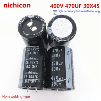 (1PCS)400V470UF 30X45 nichicon elektrolytický kondenzátor 470UF 400V 30*45 GX vysoké frekvencie a nízky odpor.