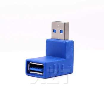 1pcs 90-Stupňový Uhol USB 3.0 Typ mužmi A Pripojte Konektor Adaptéra Converter Konektor adpater
