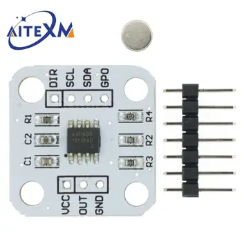 1PCS AS5600 Magnetické Encoder Magnetickej Indukcie Uhol Merania Snímača Modul 12bit Vysokou Presnosťou
