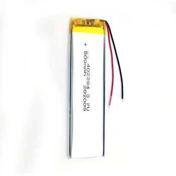 2/5/10/20 Ks 3,7 V 800mAh 402284 Lítium-Polymérová Ion Batéria 2,0 mm Konektor JST