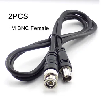 2 ks 1M BNC Female to Male Adaptér Kábel Pre CCTV Kamery BNC Konektor Predĺženie Koaxiálnych Line Kamery Príslušenstvo D5