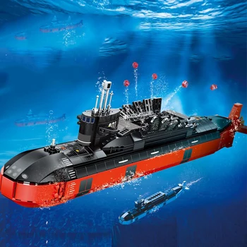 2022 Vojenské Armády Svetovej Vojny WW2 SWAT Polície, Vojakov Typ Strategické Jadrové Ponorky stavebným Tehly Deti Hračky