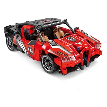 2023 NOVÉ MOC Rýchlosti Majstrov Série Red Dr-a-gon-Slávny Supercar Pretekárske Auto Športové Stavebné kamene, Tehly Klasický Model