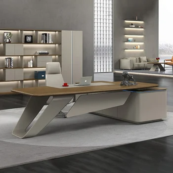 2023 nové módne farby business šéf stôl luxusné svetlo luxusný kancelársky stôl