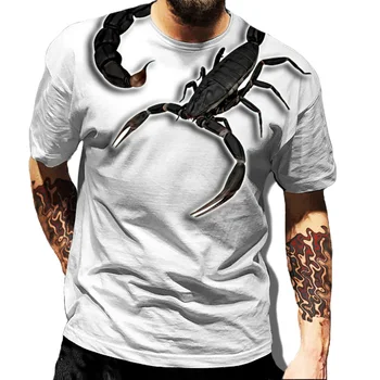 2023 Nové Poklesu Prepravy Zvierat Módny Trend 3D Print T Shirt Nové Módne Muži T-shirts Classic Hip-Hop T-shirt Streetwear
