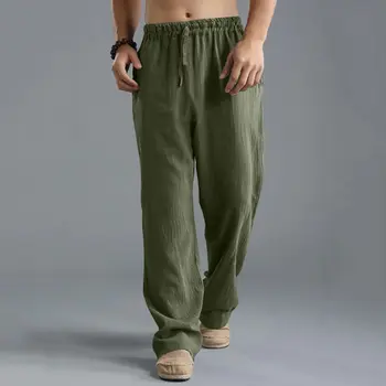 2023 nové Pánske Letné Bežné Bavlnené Obliečky Voľné Šnúrkou Jóga nohavice Nohavice Mužov Oblečenie Pantalones De Hombre Pánske Nohavice