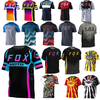 2023 Nový Motocross Horských Enduro Bike Oblečenie Bicycle Moto Zjazdové T-shirt Hpit Fox Mužov Cyklistika Dres MTB, BMX Košele