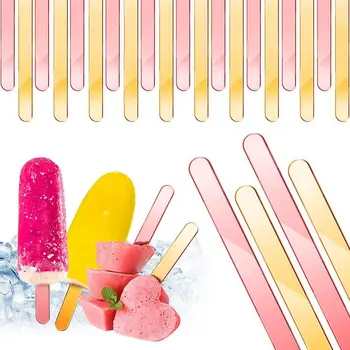 20Pcs Akryl Ice Cream Stick Akryl Popsicle Palice Opakovane Creamsicle Ice Cream Pop Cakesicle Palice
