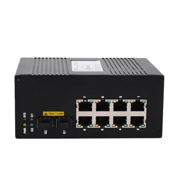 2x1000M SFP+8x1000M TX Port 10 100 1000 vlákniny media konvertor 10 portov podarilo PoE switch