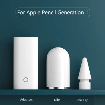 3-v-1 Magnetické Ceruzka Spp Pero Tip Súpravy na Nabíjanie Adaptér Plug and Play Vstavaný Inteligentný Čip Ľahký pre Apple Ceruzka 1