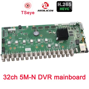 32ch DVR doske kamerový Bezpečnostný Digitálny Video Rekordér board1080P/5MN H. 265 Hybridné dvr XVR DVR Rekordér