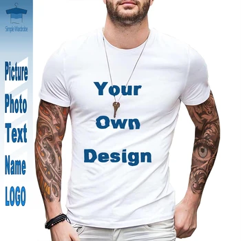 3D Tlač Okrúhlym Výstrihom, Krátke Rukávy, Unisex Nadrozmerné DIY T-shirt Svoj Vlastný Dizajn Muži Ženy Oblečenie