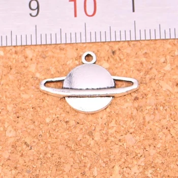 40pcs Planéty Saturn Iskra Charms Kovové Zliatiny DIY Náhrdelník s Príveskom, Takže Zistenia Ručne vyrábané Šperky 20*13mm