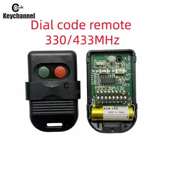 433MHz Dial Kód Diaľkového ovládača Prejdite Bránou na Diaľkové Ovládanie Automatické Dvere Radič Dial Skopírujte Kód Diaľkové Ovládanie SMC5326 Čip