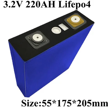 4pcs 3.2 v 220Ah Nabíjateľné Batérie Lifepo4 Batérie 3.2 v 200ah pre Elektrické Vozidlo Ups Elektrický Bicykel Golf Auto Solárnej Energie