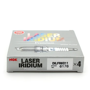 4pcs Pôvodné Irídium Platinum Spark Plug DILFR6D11 #6176 pre Highlander Reiz Koruna