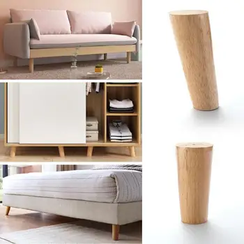 4PCS/SET nábytok z masívu nohu stola feets drevený kabinet stolové nohy módne nábytok výmeny hardvéru na gauč posteľ