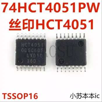 (5-10piece)100% Nové 74HCT4051PW Silkscreen HCT4051 TSSOP16 analógový Spínač multiplexer Chipset